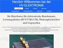Tablet Screenshot of hv-elektronik-steinach.de